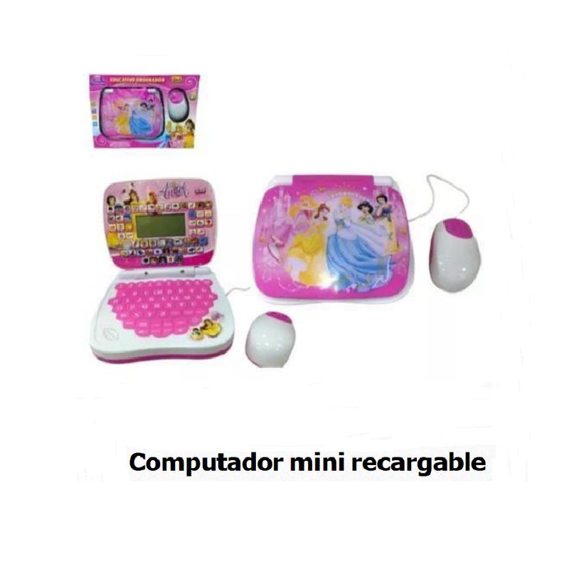 GENERICO - COMPUTADOR MINI RECARGABLE JUGUETE PARA NIÑAS +3 AÑOS