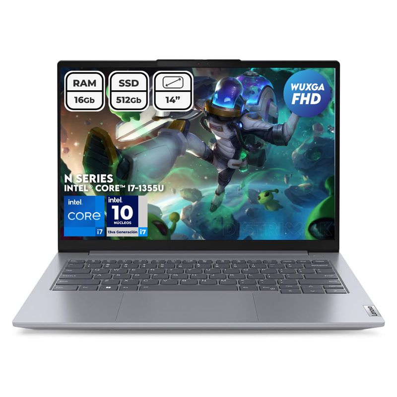 LENOVO - Lenovo Thinkbook I7 1355u Ram 16gb Ssd 512gb 14 Pulg FHD WUXGA