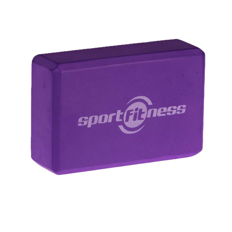 SPORTFITNESS - Cubo Para Yoga Bloque Gym Pilates Fitness Espuma Ladrillo