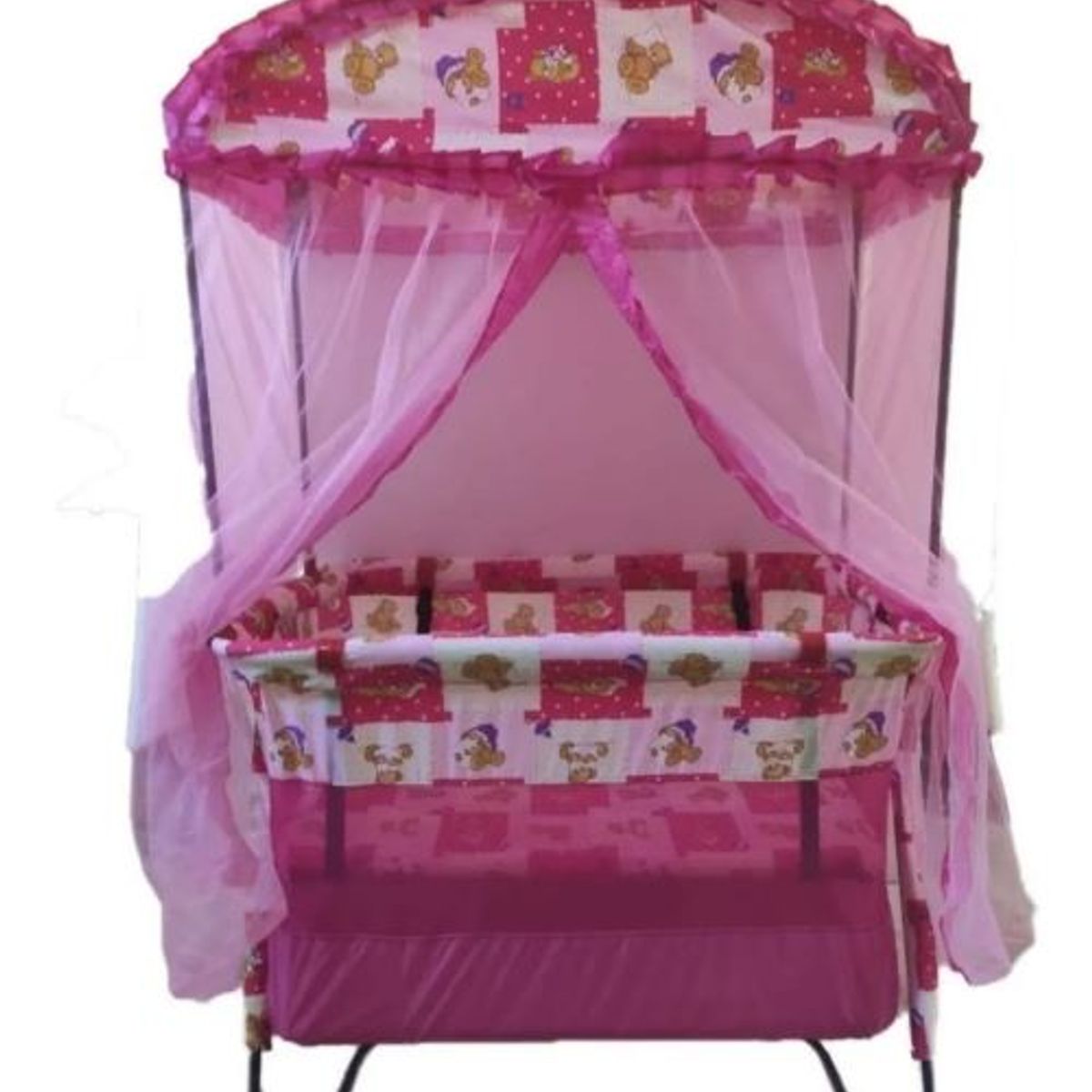 GENERICO - Cuna Corral Económico Para Bebe Toldillo DobleNivel Plegable