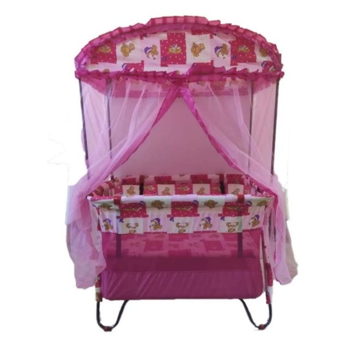 GENERICO - Cuna Corral Económico Para Bebe Toldillo DobleNivel Plegable