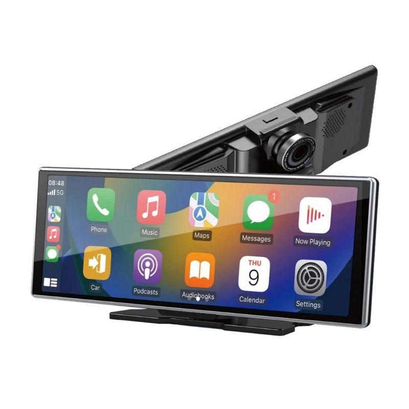 AIWA - Pantalla Carro Aiwa Android Auto Carplay 10” Bluetooth + Camara AHD