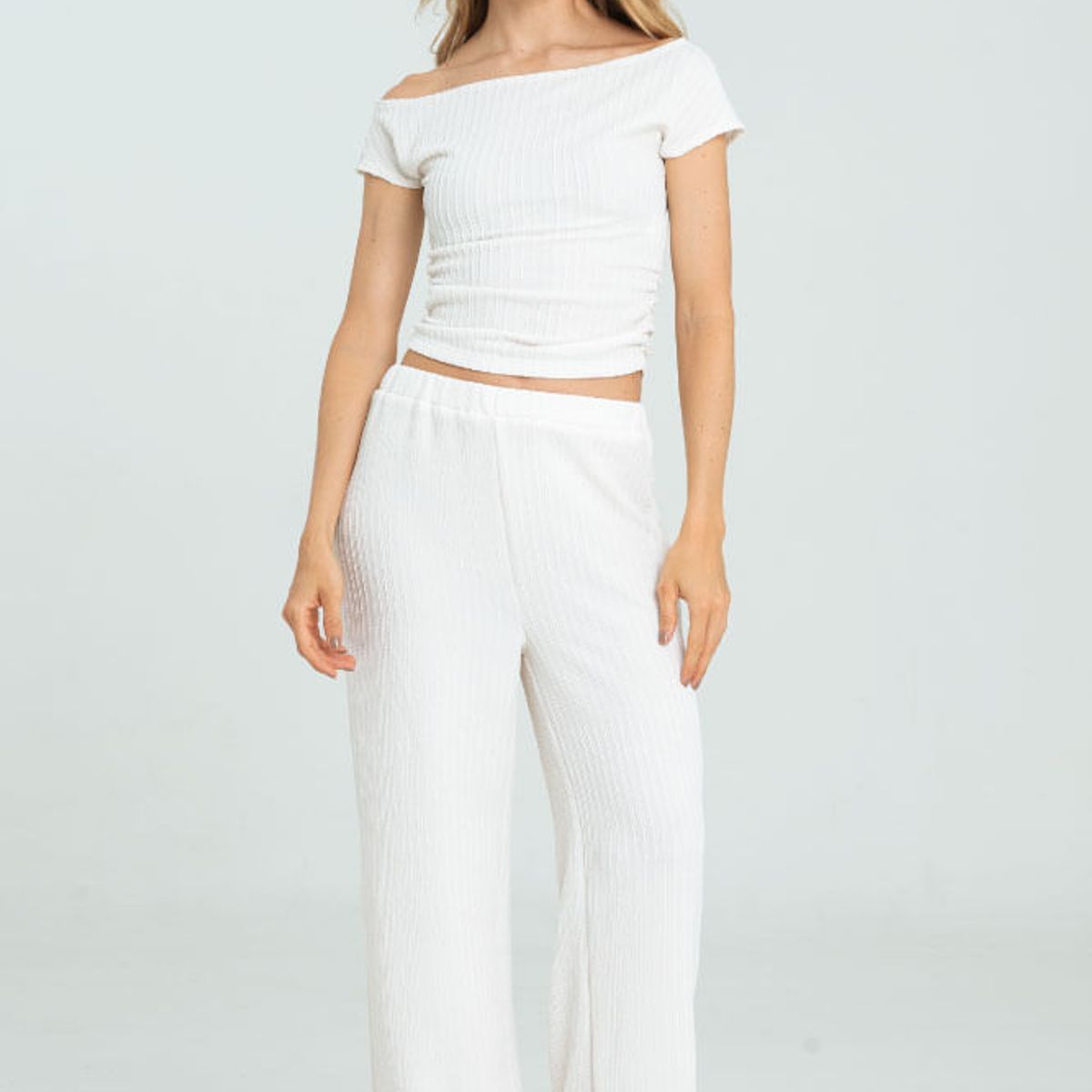 RAGGED - Pantalon rushk Blanco crudo Ragged.