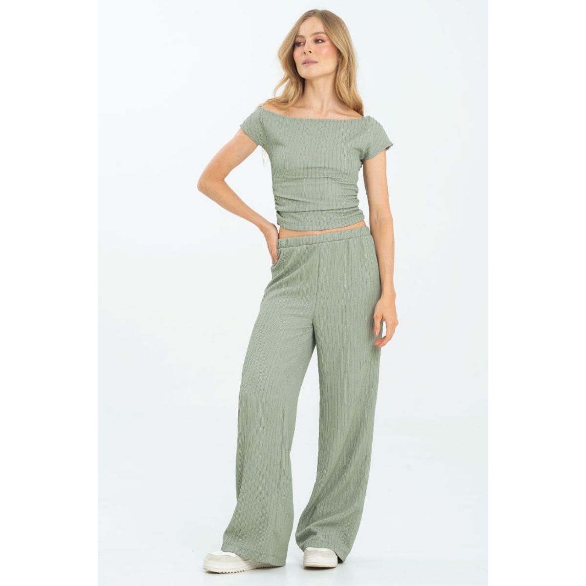 RAGGED - Pantalon rushk Verde salvia Ragged.