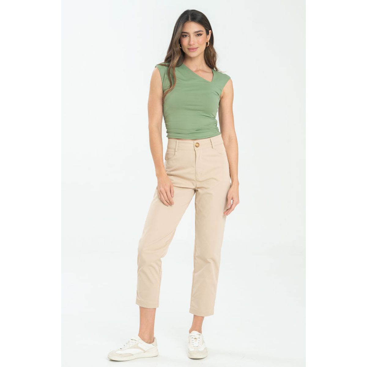 RAGGED - Pantalon safari 5 bolsillos Beige medio Ragged
