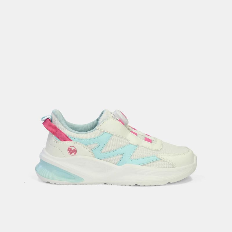BUBBLE GUMMERS - Tenis Junior Para Niña Bubblegummers Blanco Tarian Dynamic 30-33