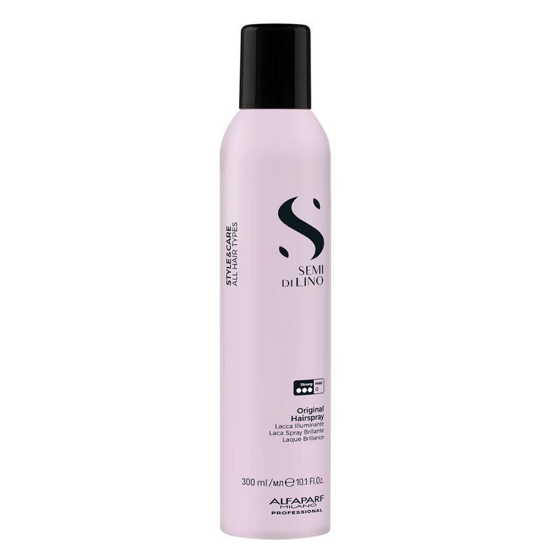 ALFAPARF MILANO - Laca Alfaparf Milano Semi di Lino Styling Illuminating Hairspray Strong 300ML