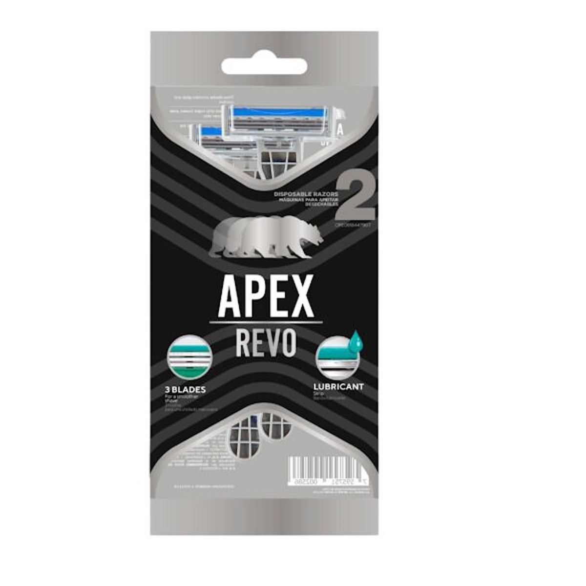 GENERICO - Cuchilla de Afeitar Desechable 3 Hojas Hombre X 2 und Unidades - Apex
