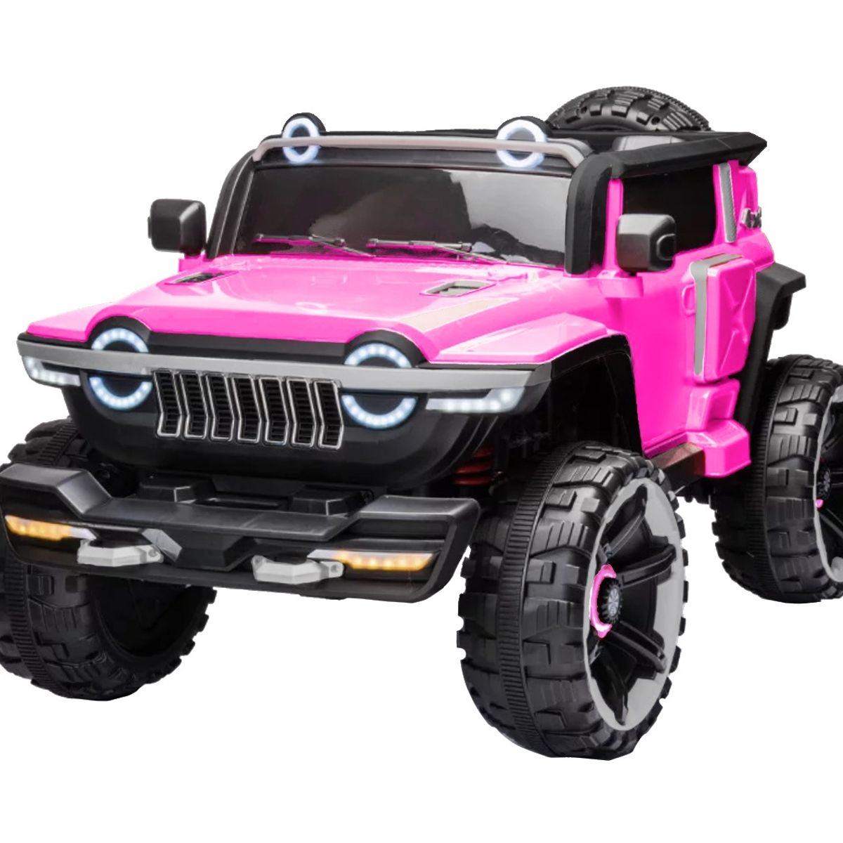 BEBESUNITA - Carro eléctrico para Niños 4X4 12V Rosado