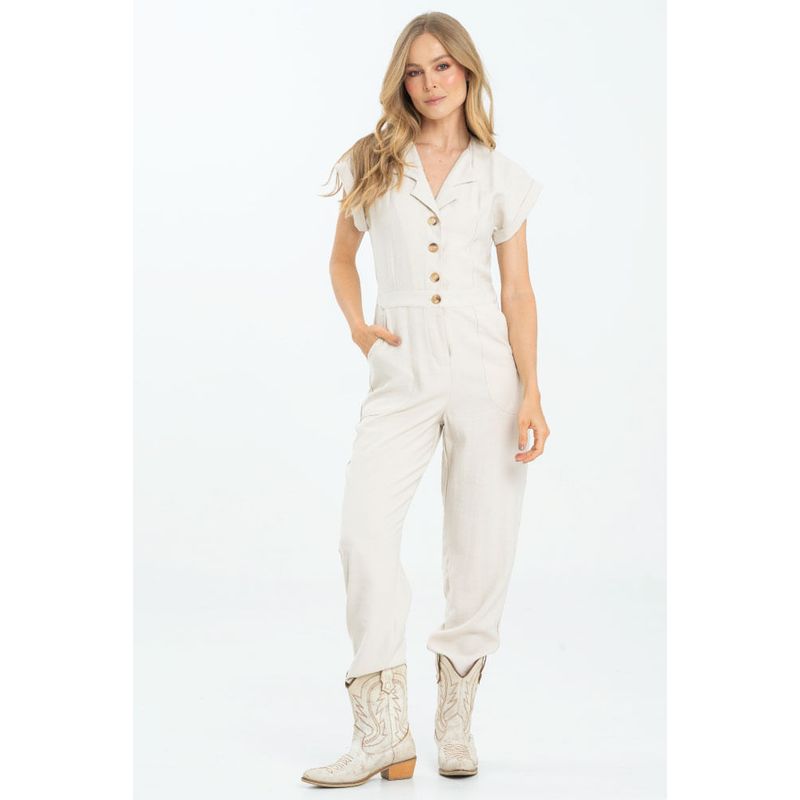 RAGGED - Enterizo largo rayden Beige medio Ragged