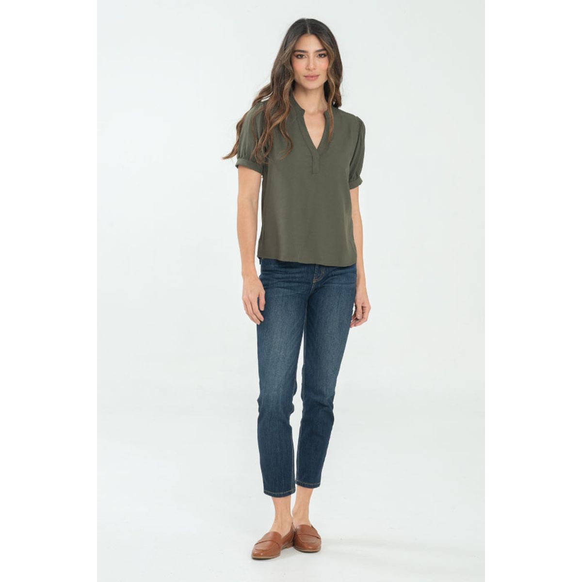 RAGGED - Blusa zafiro Verde militar Ragged.