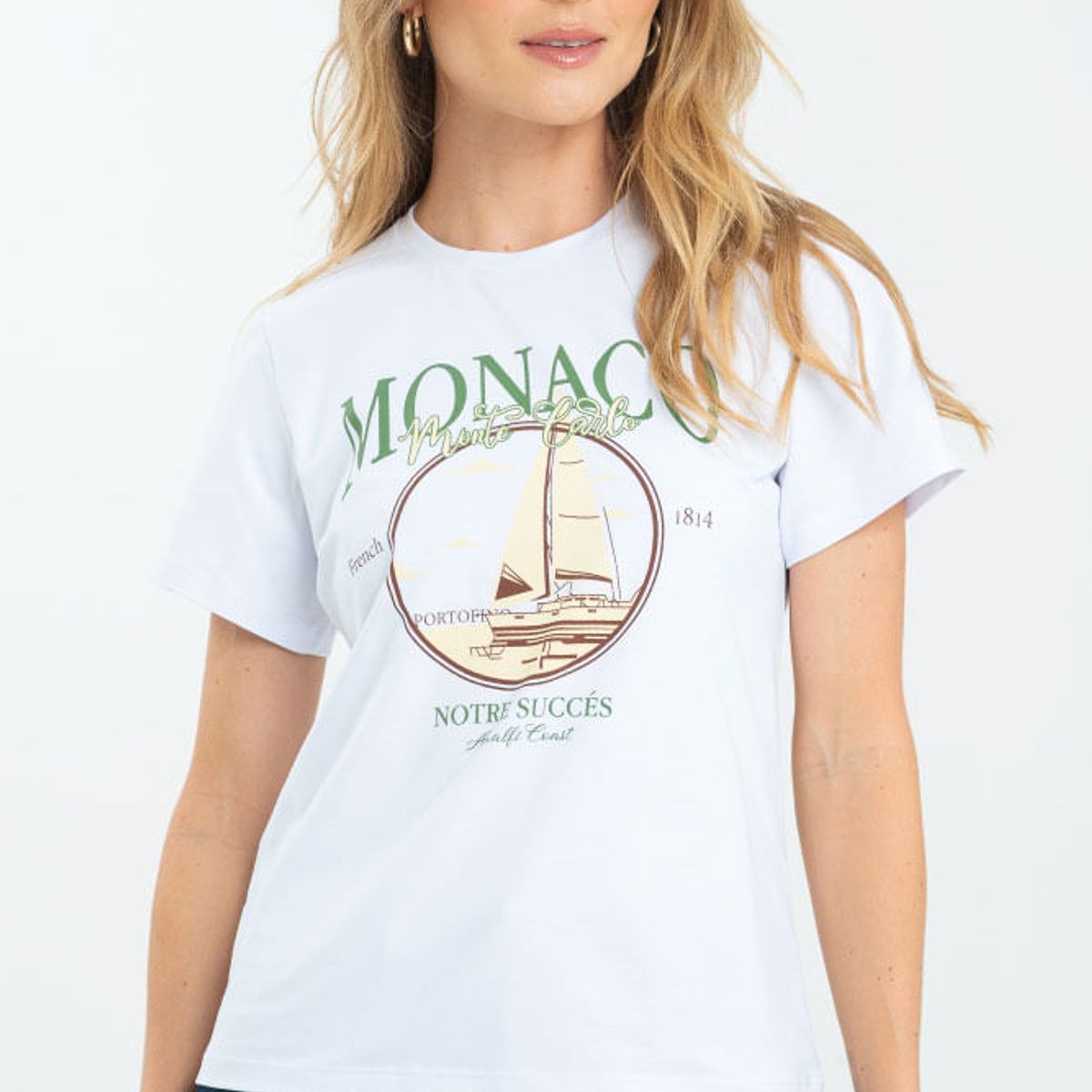 RAGGED - Camiseta monaco Blanco Ragged.
