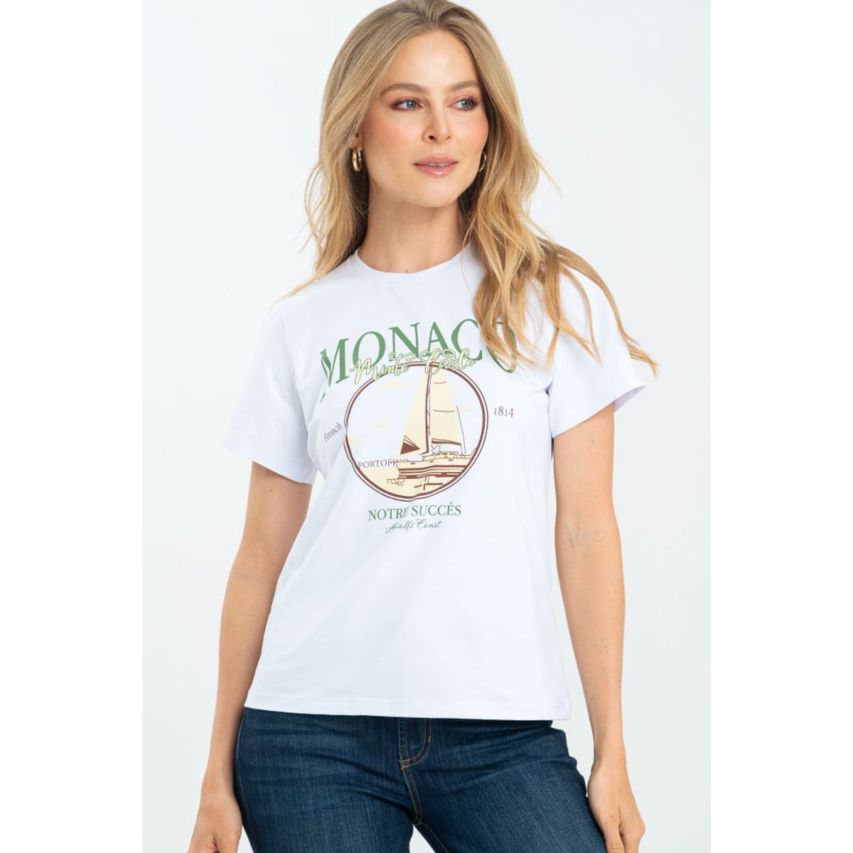RAGGED - Camiseta monaco Blanco Ragged.
