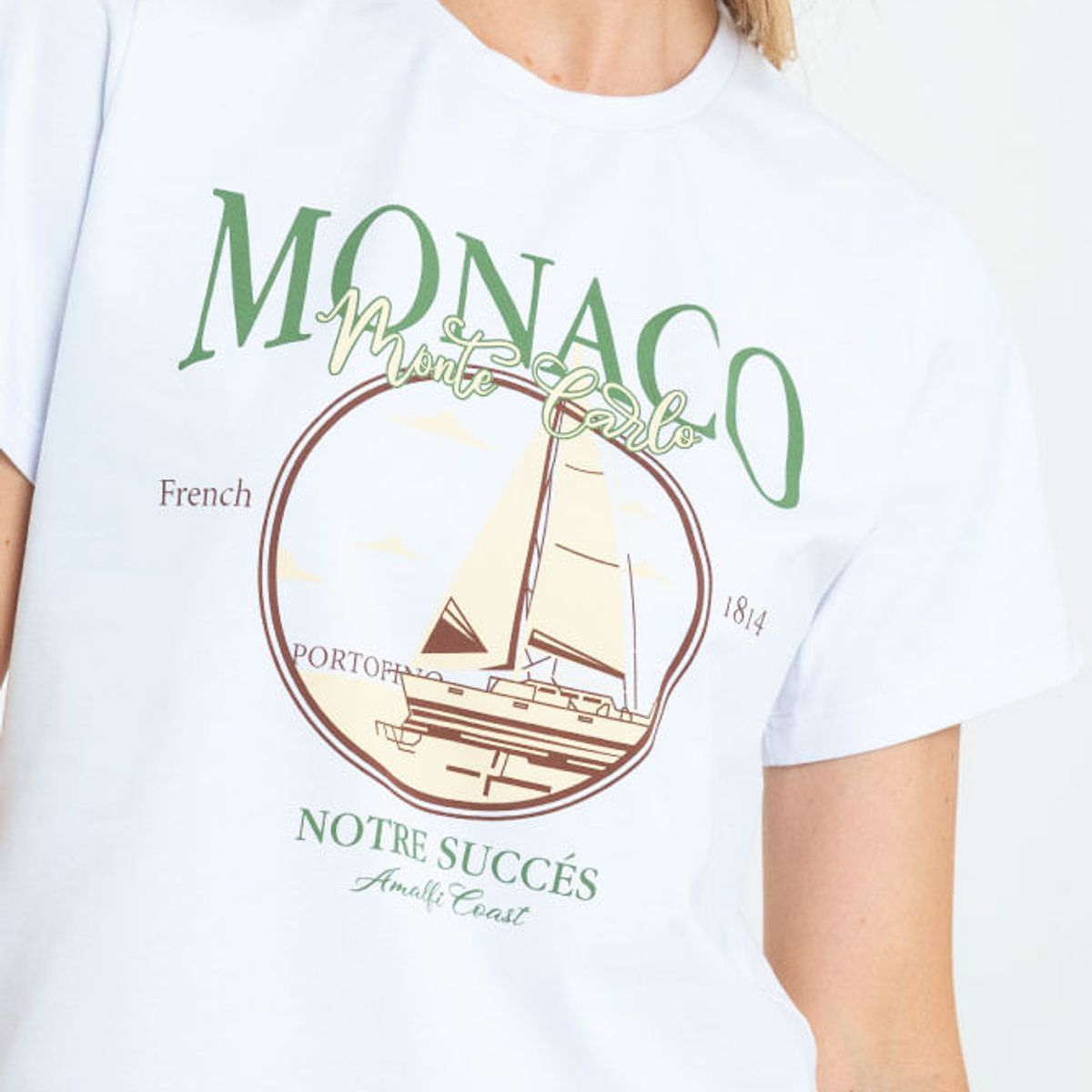 RAGGED - Camiseta monaco Blanco Ragged.