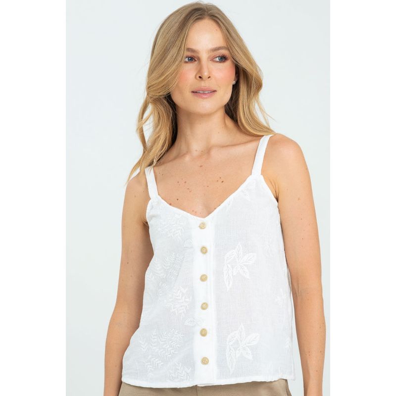 RAGGED - Blusa billy Blanco crudo Ragged