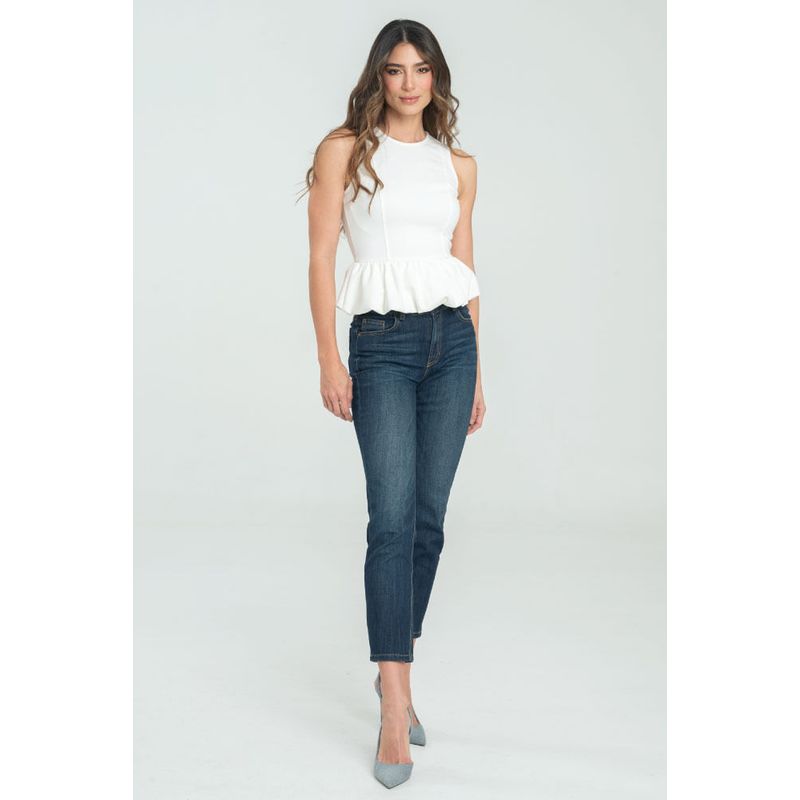 RAGGED - Blusa globo sisa Blanco crudo Ragged