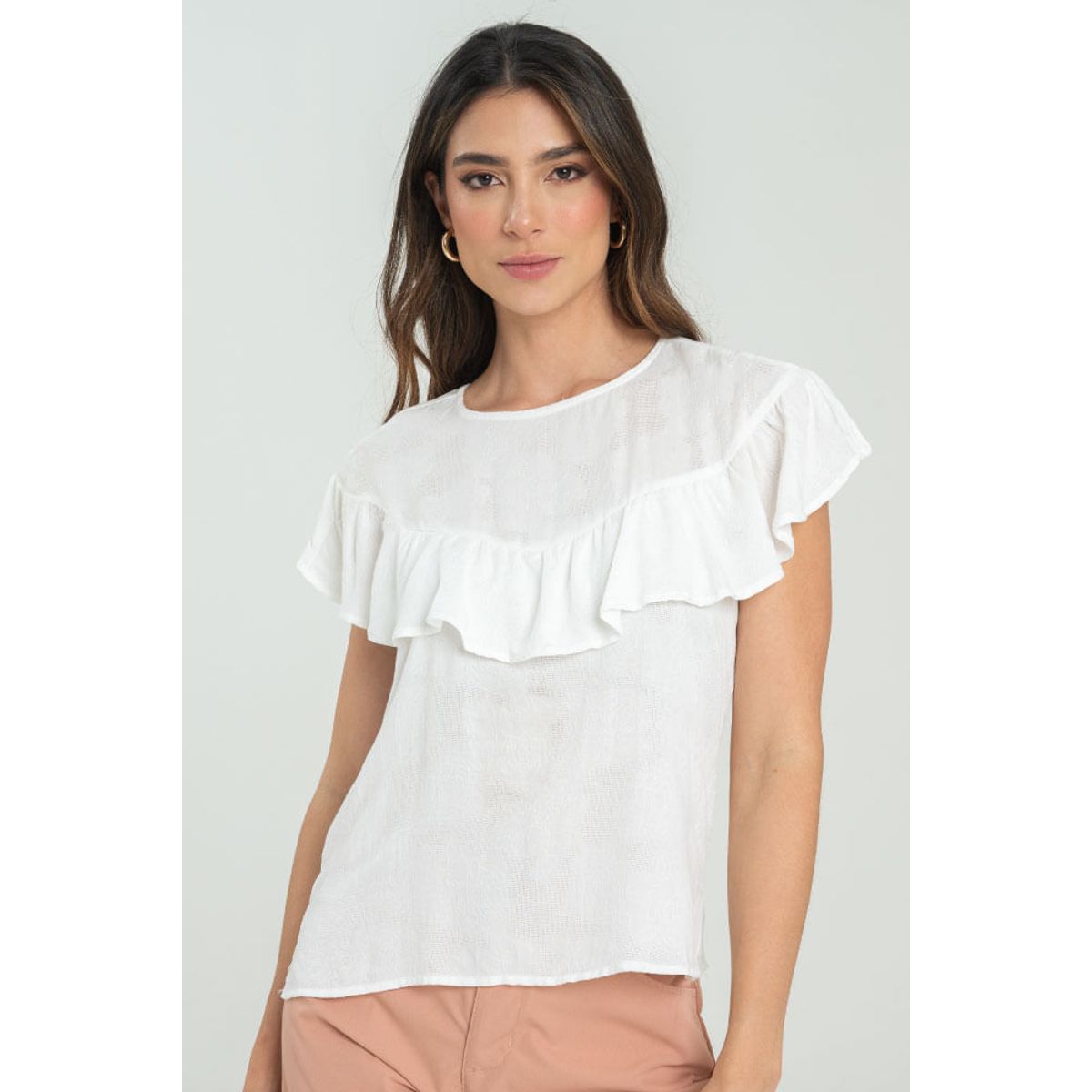 RAGGED - Blusa etterne Blanco crudo Ragged.