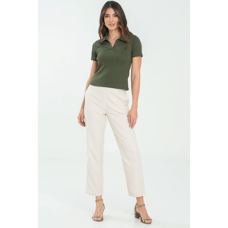 RAGGED - Camiseta polo suzie Verde militar Ragged