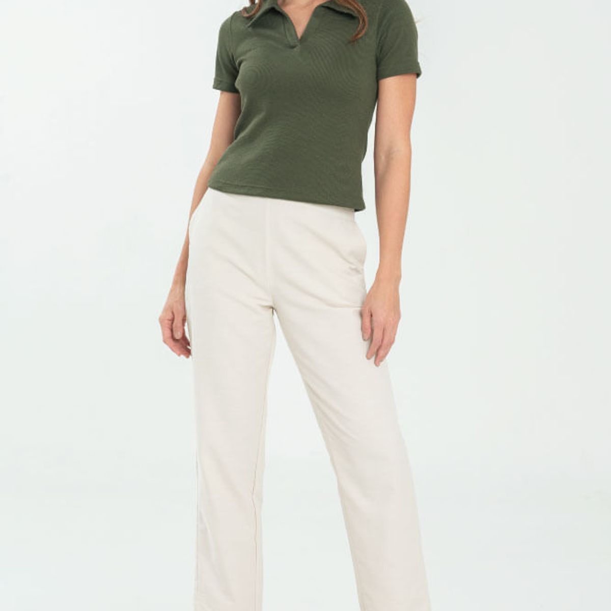 RAGGED - Camiseta polo suzie Verde militar Ragged.