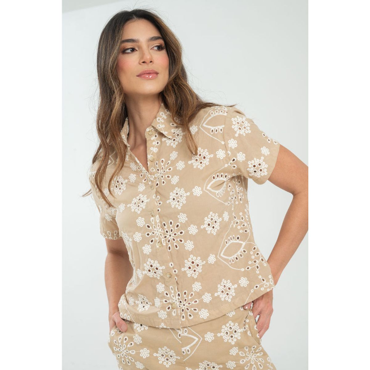 RAGGED - Camisa ojalillo turistic Beige medio Ragged.