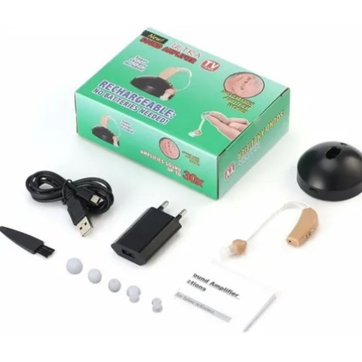 GENERICO - Audífono Recargable Mejora Capacidad Auditiva Para Sordos