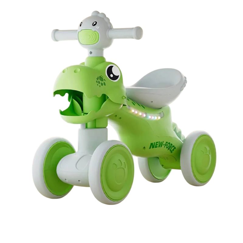 JUGUETERIA EXPRESS - Bicicleta dino montable Para Niños De Impulso Con Luces Y Sonidos Infantil