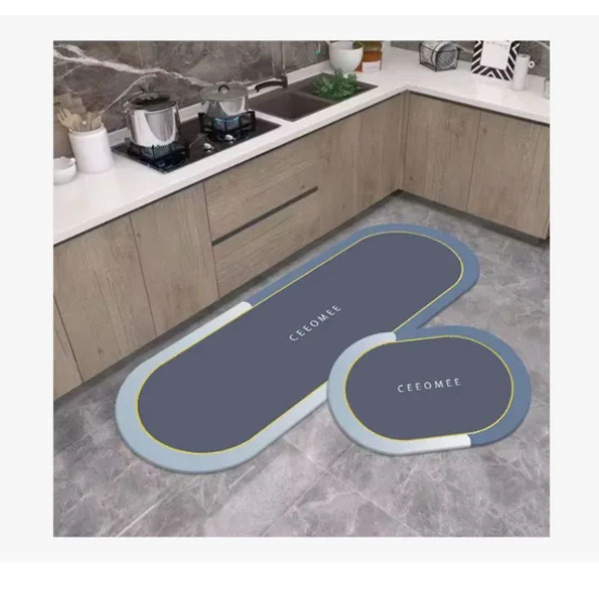 INNOVA - Tapete De Hogar Baño Secado Rápido Absorbente Antideslizante 40 X 120