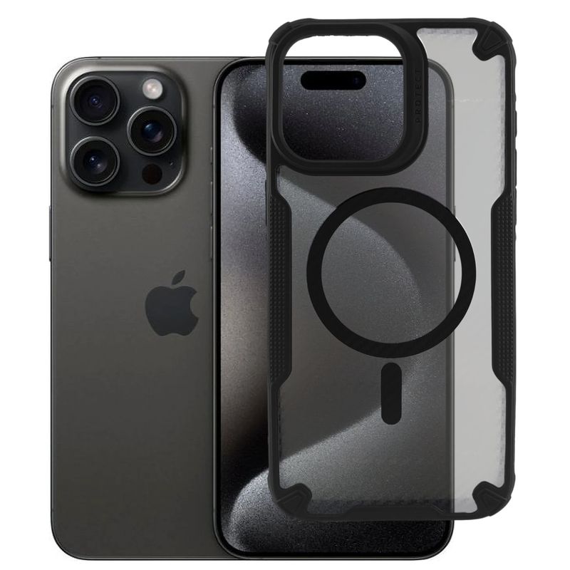 GENERICO - Case Hybrido Carga Magnetica Compatible Samsung iPhone 14 Pro Max