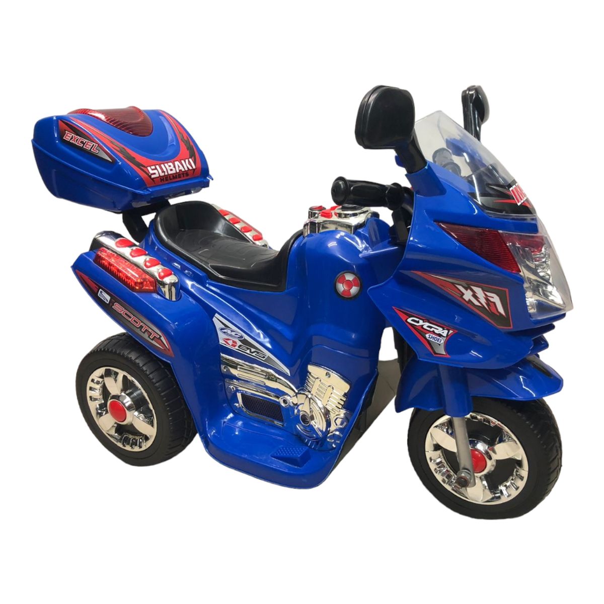 GENERICO - Trimoto electrica montable 6 voltios niños de hasta 4 años Negra