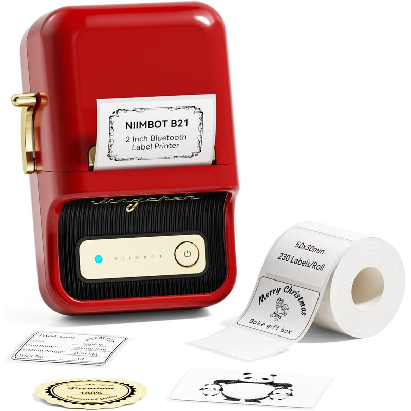 GENERICO - Impresora De Etiquetas Niimbot B21 Vintage Térmica Bluetooth