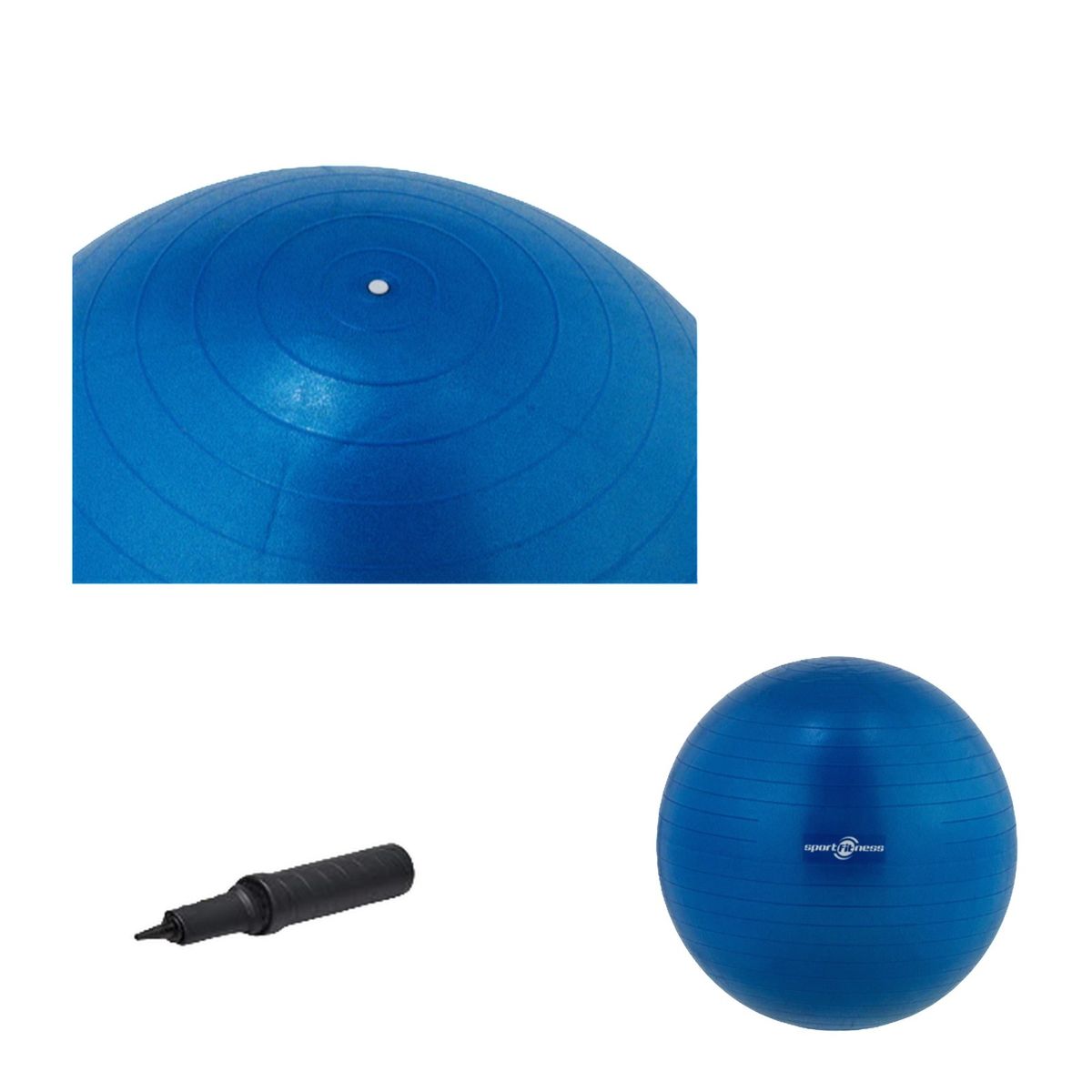 SPORT FITNESS - Balón Pilates Yoga 75cmTerapia Equilibrio Y Estabilidad