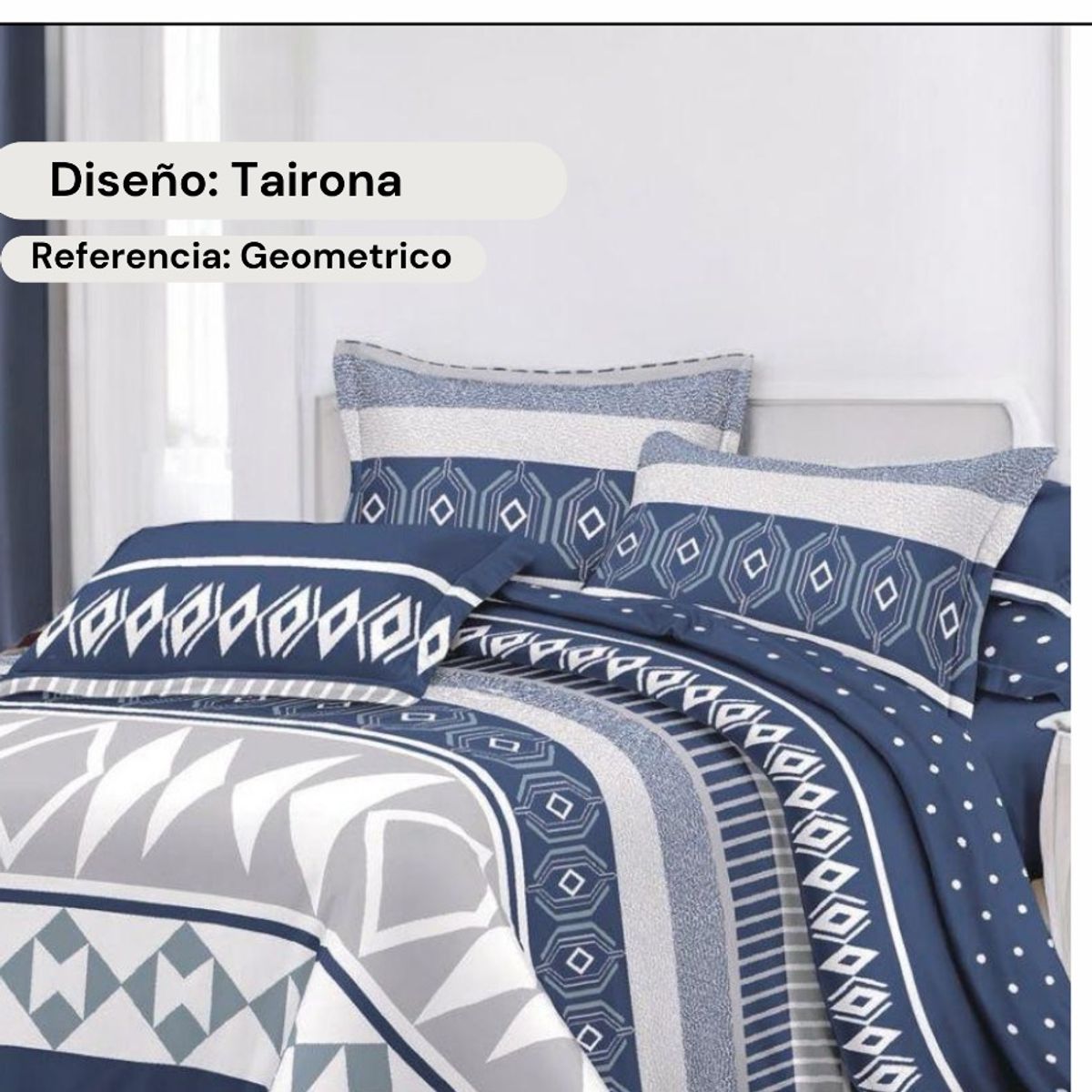 SIRENITAS - Juego de sabanas Azul Tairona