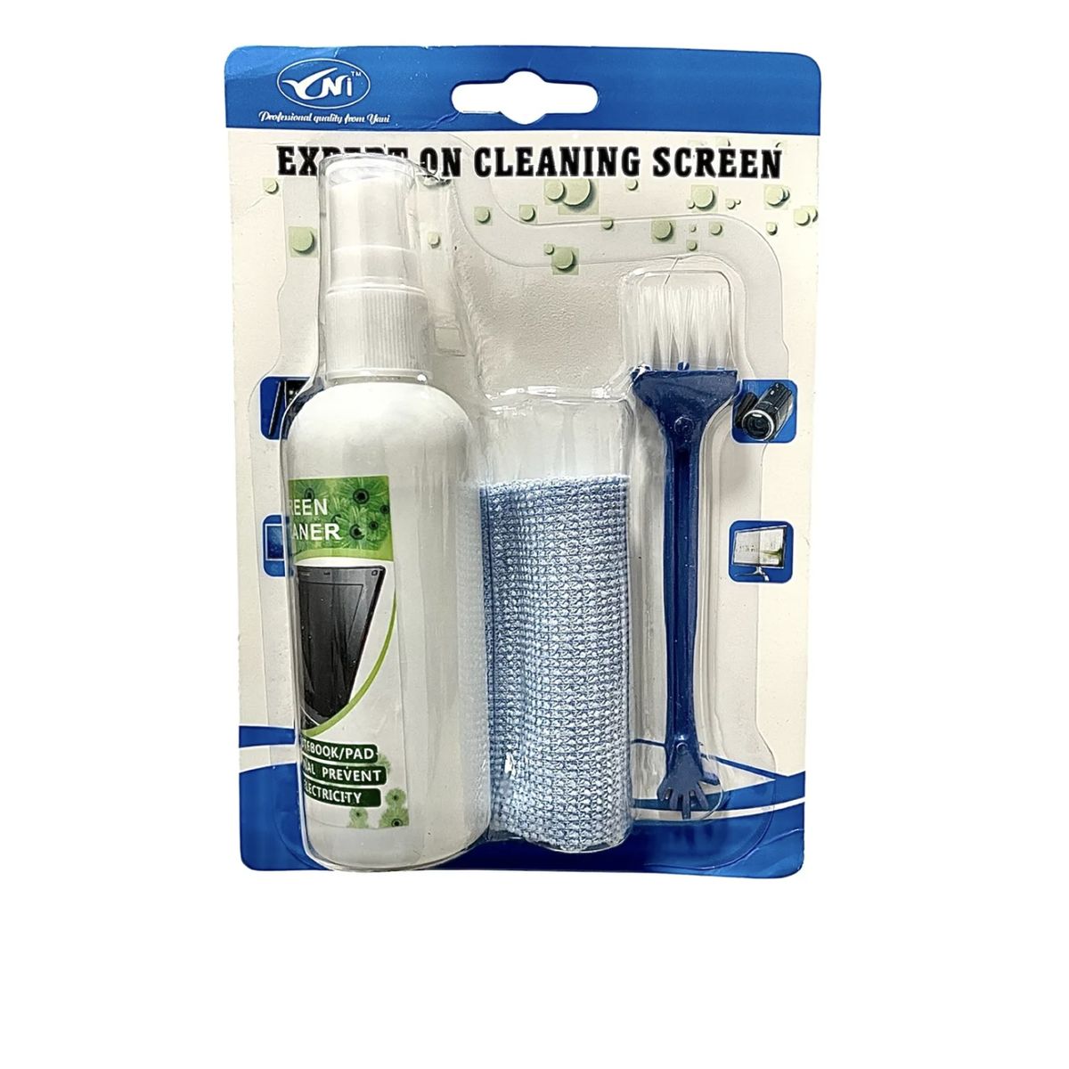 GENERICO - Kit De Limpieza 3 En 1 Para Portátil Tablet Camara Kcl-1005