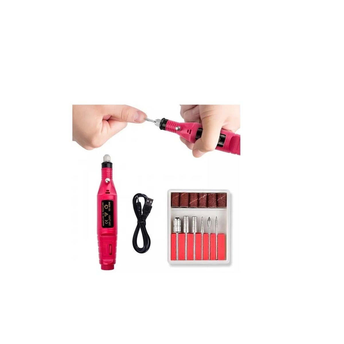 SKY - Kit Pulidor Esmeril De Uñas Drill Semiprofesional Pen