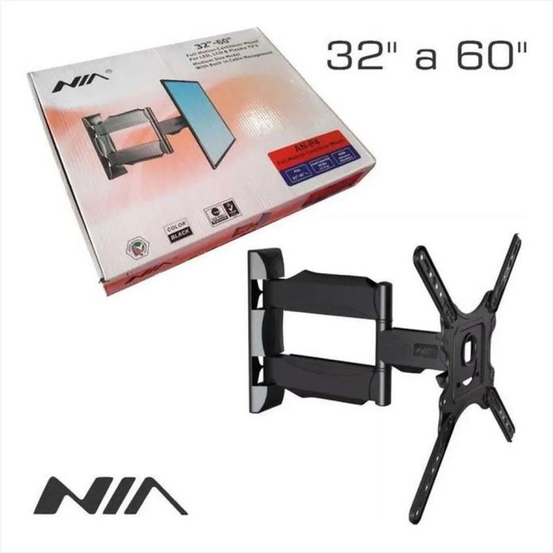 NIA - Soporte tv 32 40 42 43 49 50 55 58 pulgadas base pared móvil con giro