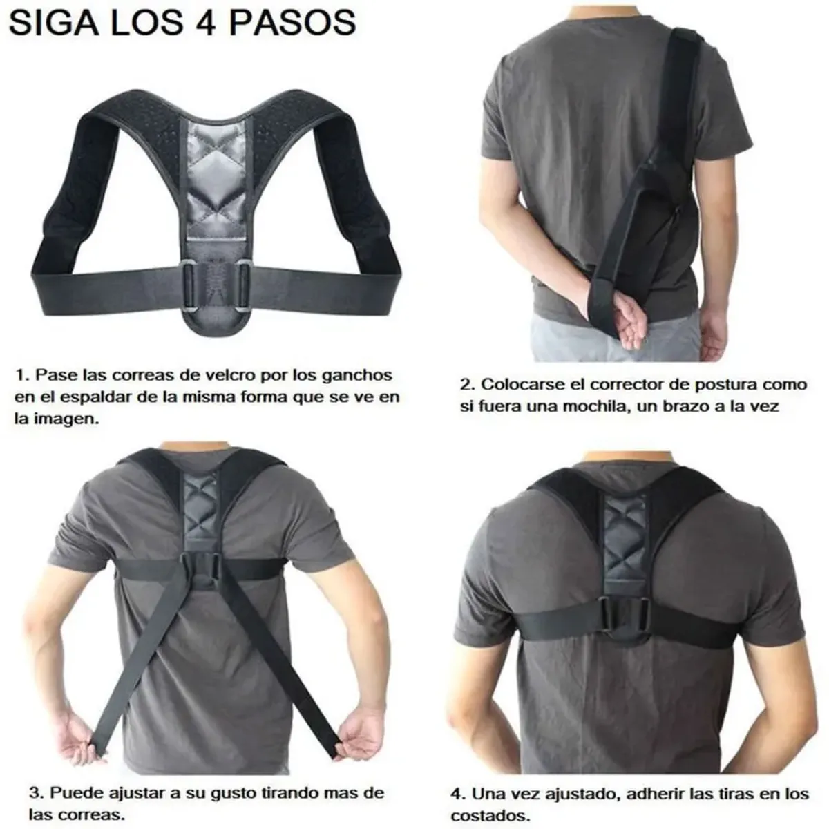 SKY - Corrector de postura magnética hombres mujeres y niños