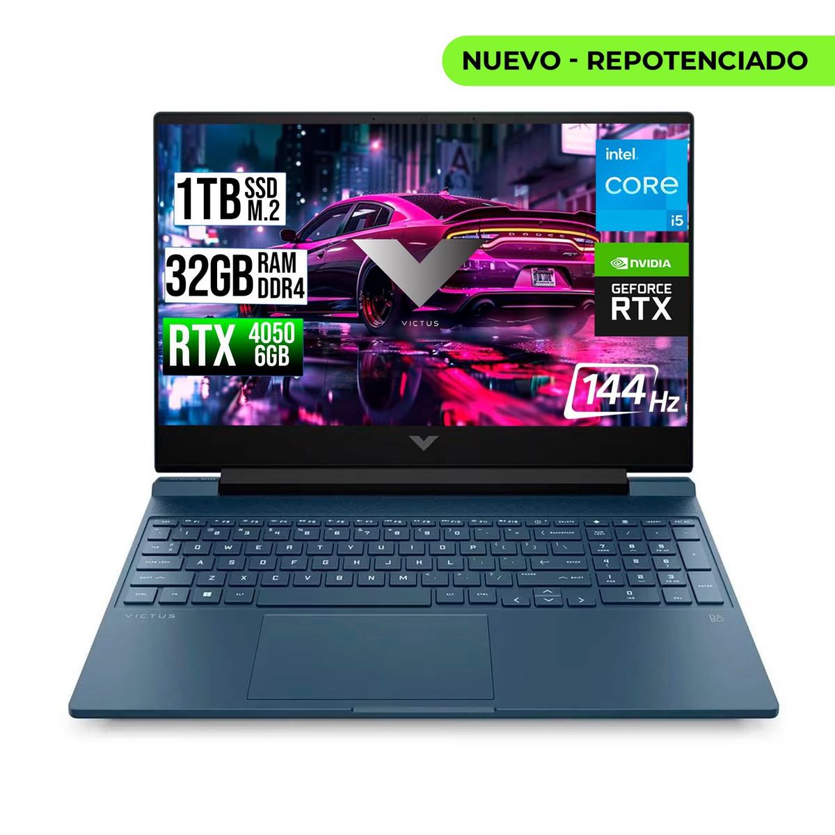 HP - HP VICTUS INTEL CORE I5-13500H RTX 4050 6GB SSD 1TB RAM 32GB LED 15,6" FHD 144Hz