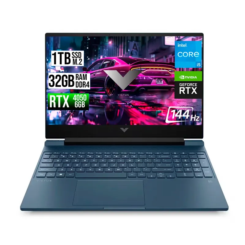 HP - HP VICTUS INTEL CORE I5-13500H RTX 4050 6GB SSD 1TB RAM 32GB LED 15,6" FHD 144Hz