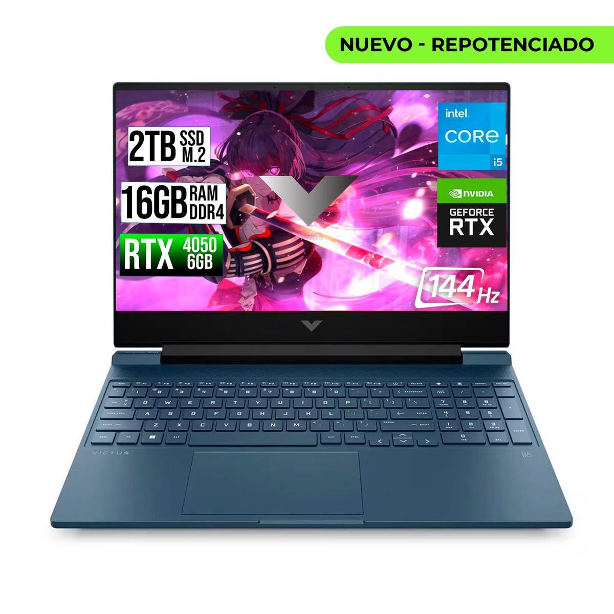 HP - HP VICTUS INTEL CORE I5-13500H RTX 4050 6GB SSD 2TB RAM 16GB LED 15,6" FHD 144Hz