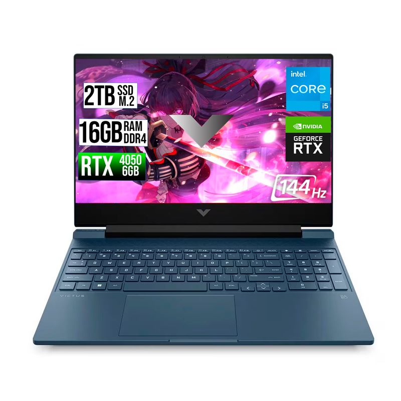 HP - HP VICTUS INTEL CORE I5-13500H RTX 4050 6GB SSD 2TB RAM 16GB LED 15,6" FHD 144Hz