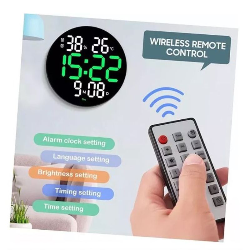 GENERICO - Reloj Digital de Pared