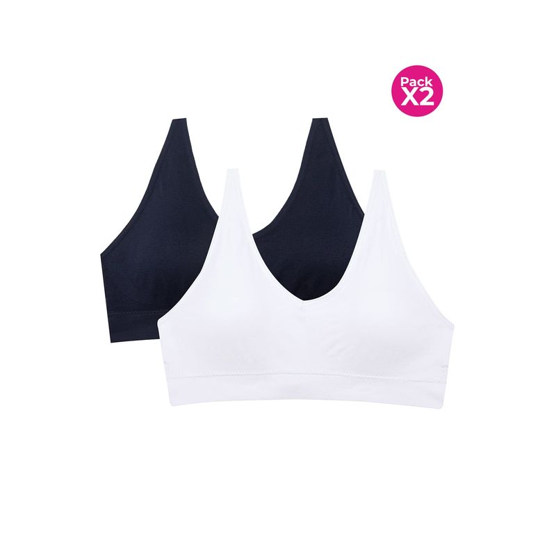 LILI PINK - Top seamless paquete x2 para adolecentes
