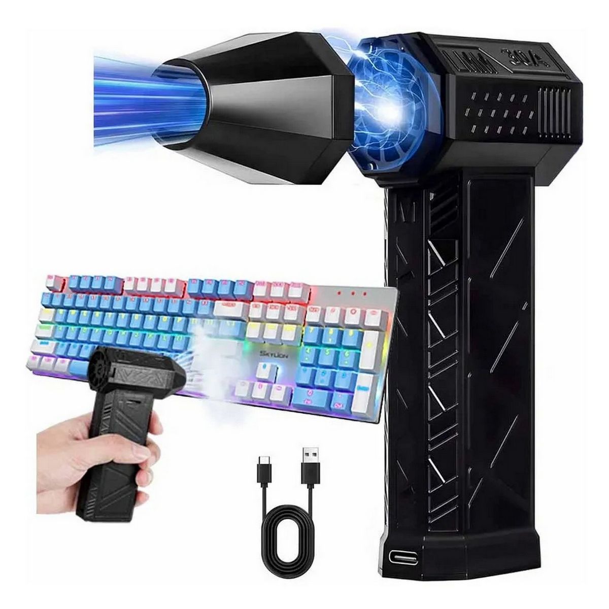 GENERICO - Soplador Mini Jet Turbo 130000 Rpm Ventilador Portatil