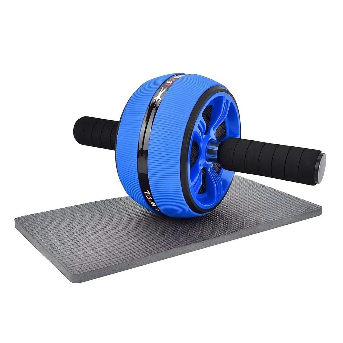 GENERICO - Rueda Abdominal Rodillo Grueso Tipo Barril Gym + Tapete