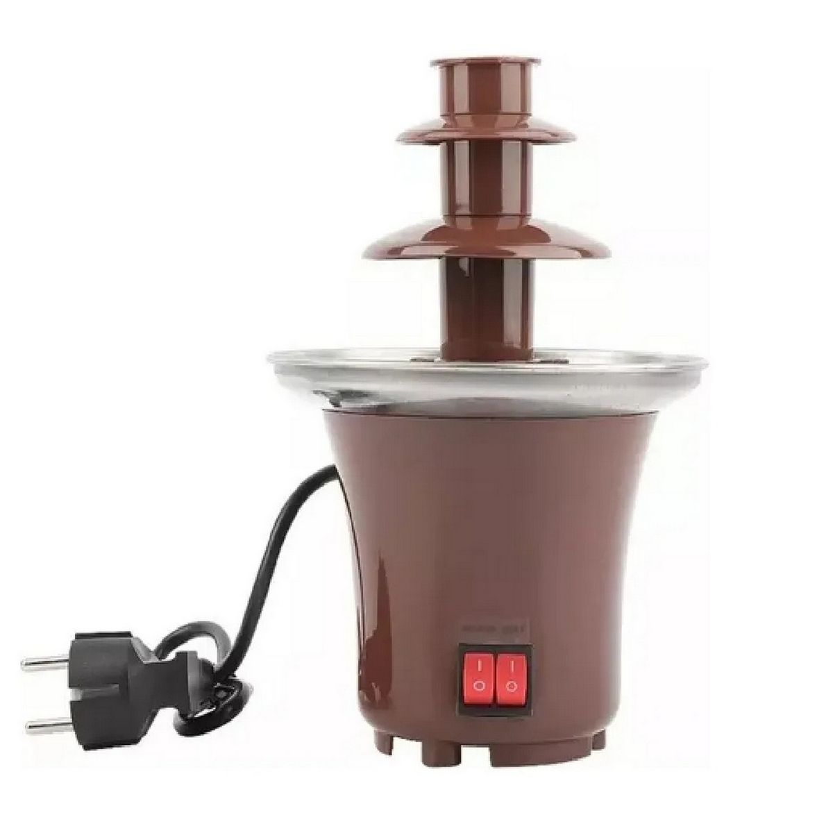 GENERICO - Fuente Chocolate 3 Niveles Fondue Fountain Color Marrón 110v