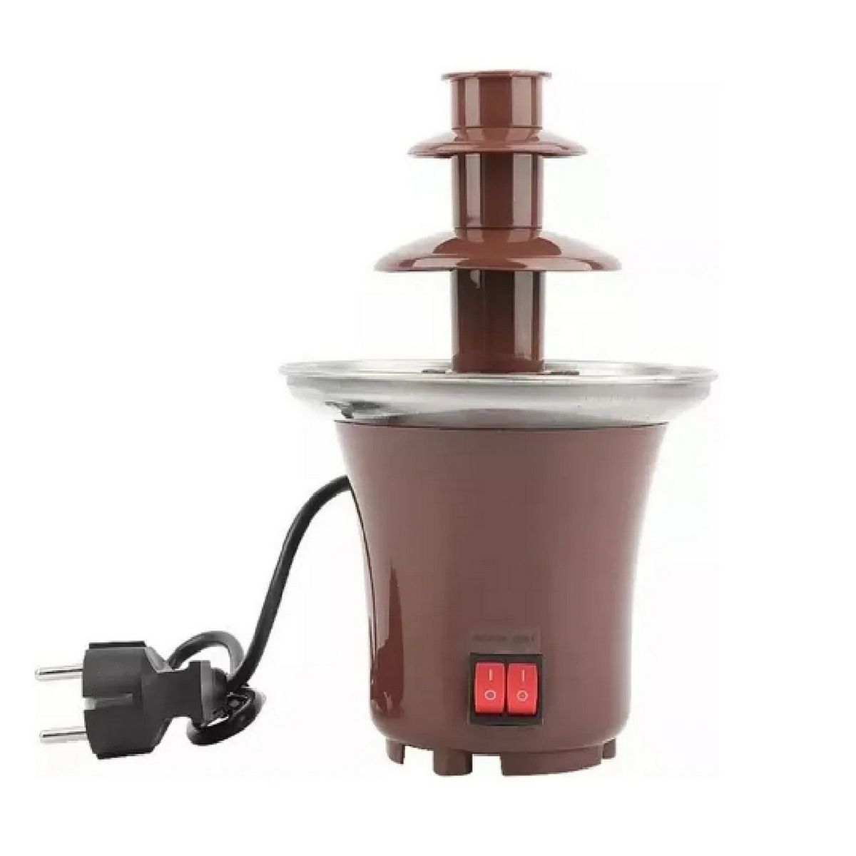 GENERICO - Fuente Chocolate 3 Niveles Fondue Fountain Color Marrón 110v