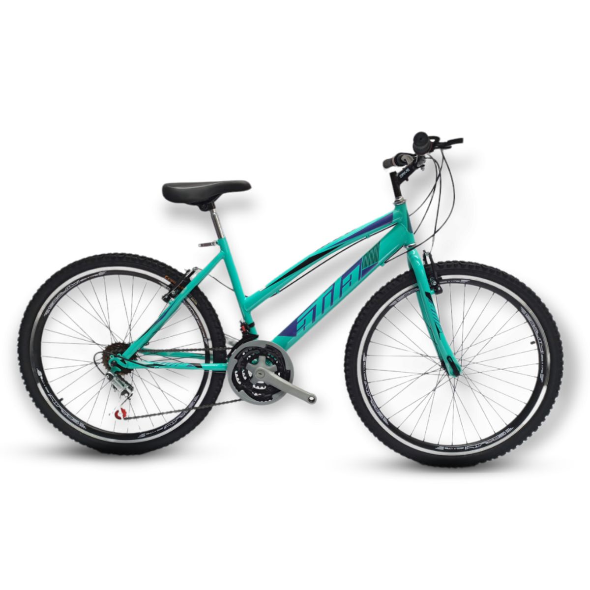 ATILA - Bicicleta Dama 26 Rines en Aluminio 18 Cambios Verde Menta