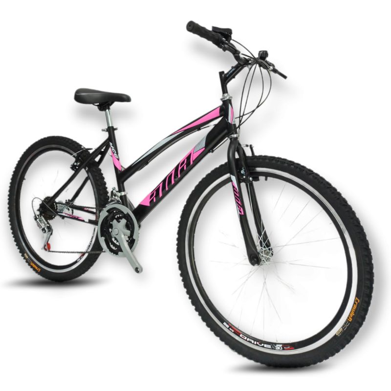 ATILA - Bicicleta Dama 26 Rines en Aluminio 18 Cambios Negro