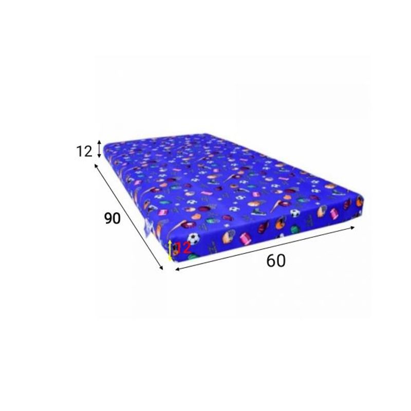 GENERICO - Colchoneta de corral para bebe 90x60x12 cm niño