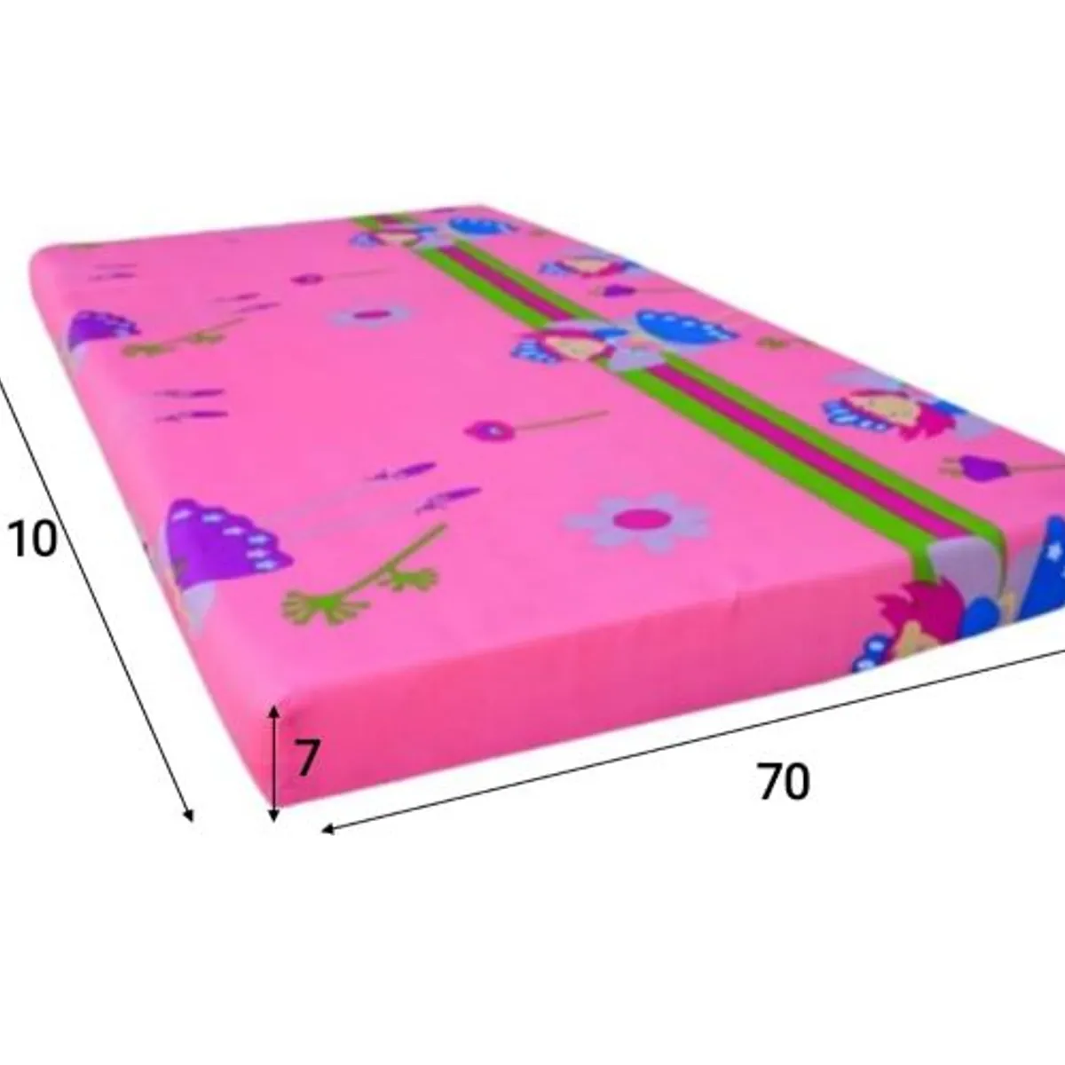 GENERICO - Colchoneta de corral para bebe 110x70x8 cm niña